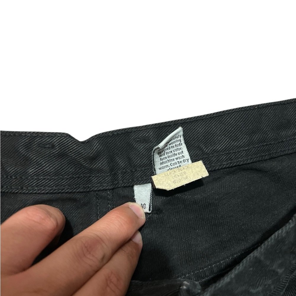 Vintage Calvin Klein Straight Leg black denim jeans men’s size 40x30 - Picture 5 of 6